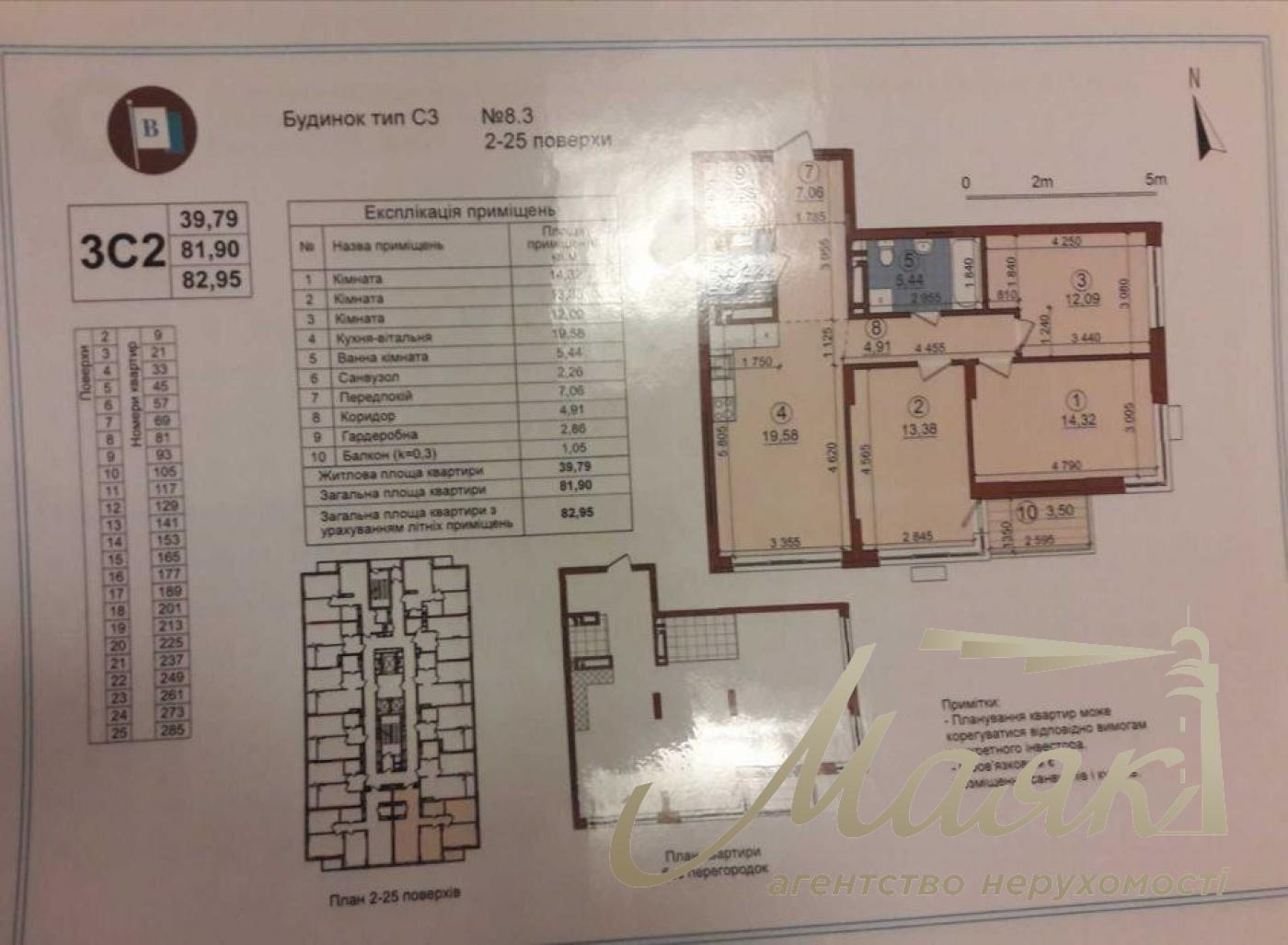 Продаж 3-кімнатної квартири в ЖК Варшавський мікрорайон, Подільський район, Київ!