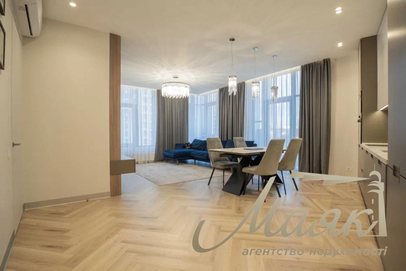 Rent 3-bedroom apartment in LCD Novopecherskie Lipki, 105 m², Pecherskiy district, Andriy Verkhoglyada (Dragomirov), 17-B., Kyiv