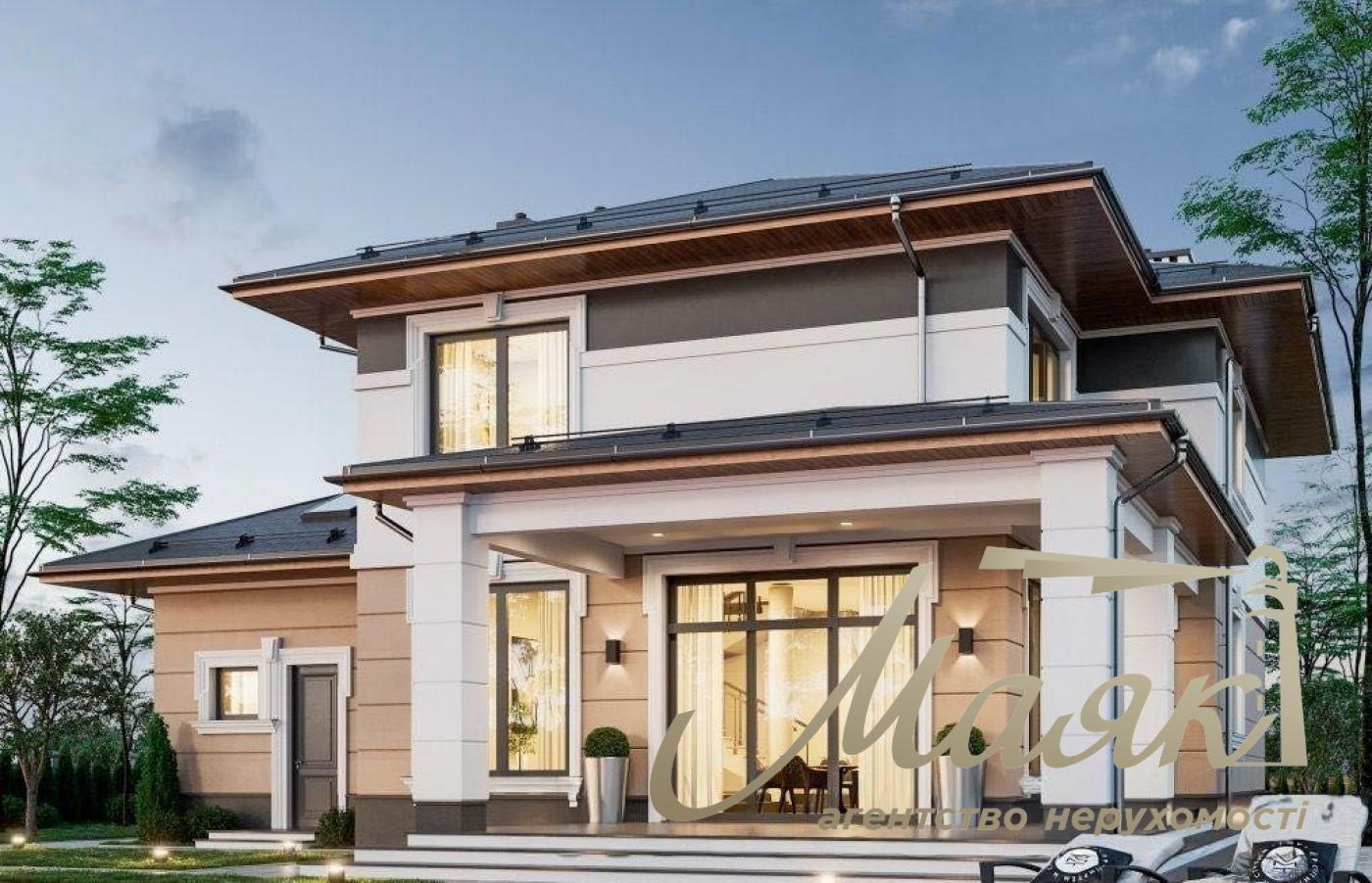 Продаж будинку 350м2 с.Козин. Б.Дамба-2 км. Сучасний будинок з басейном на ділянці з соснами!