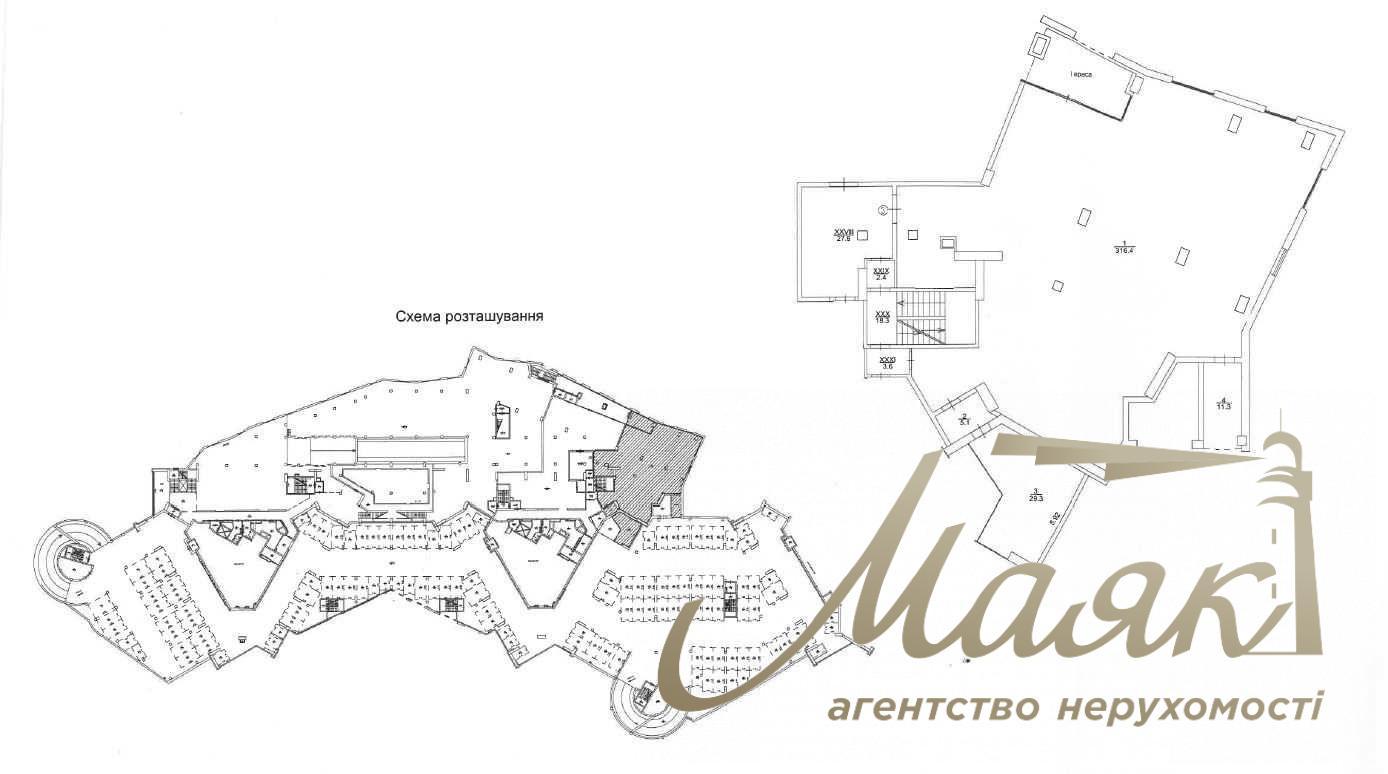 Продажа помещения 812 м² в ЖК «Manhattan City» просп. Берестейский, 11Б