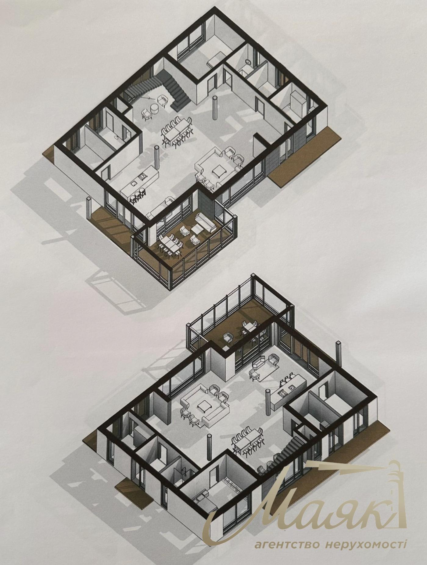 Продажа дома в КГ «Ясный Хутор» — 467 м² с. Ходосовка, терраса, балконы, панорамный вид