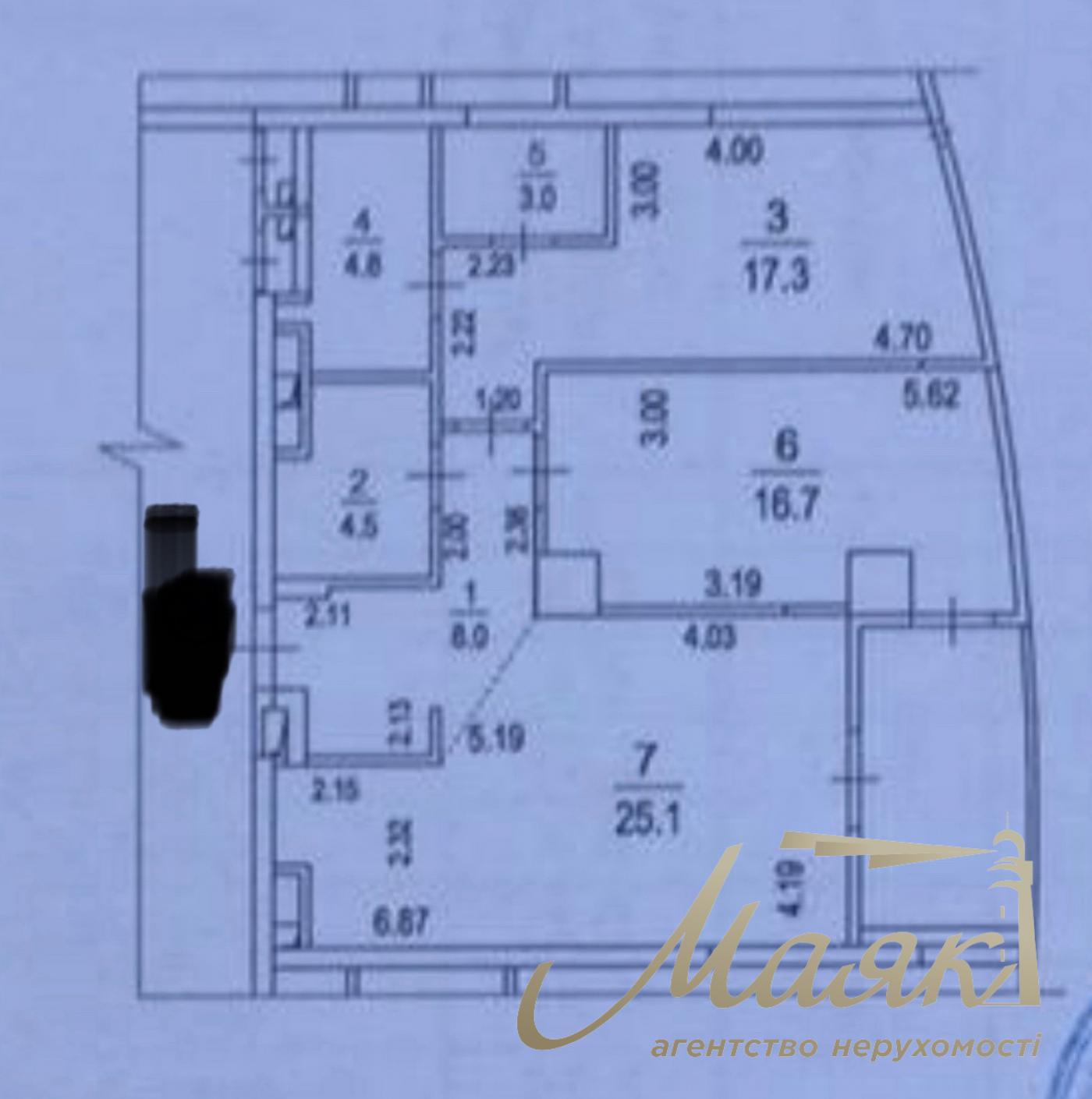 Продаж квартири 83,5м2 у ЖК Taryan Towers 1 вежа в ЖК Taryan Towers 1 вежа