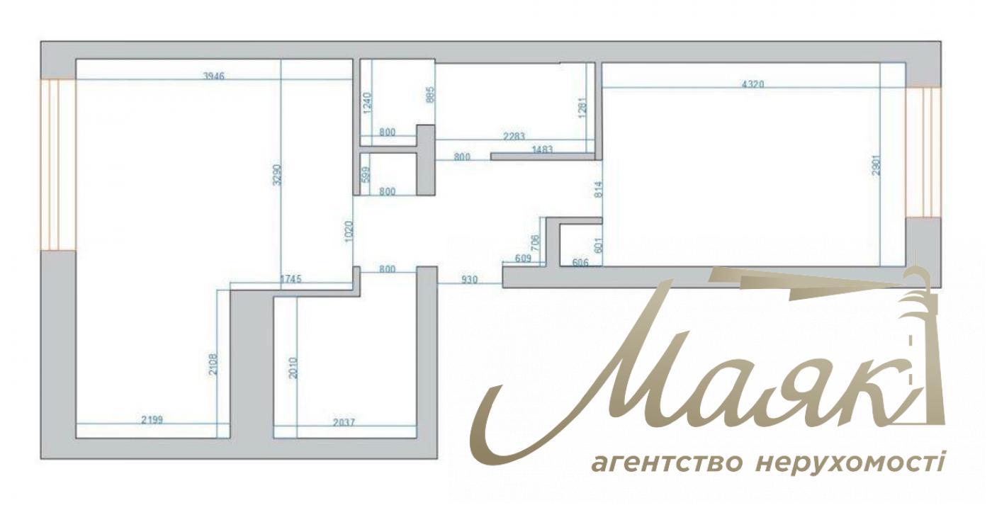 Sale of 1-room apartment st. Berezovaya, Goloseevsky district, Kyiv