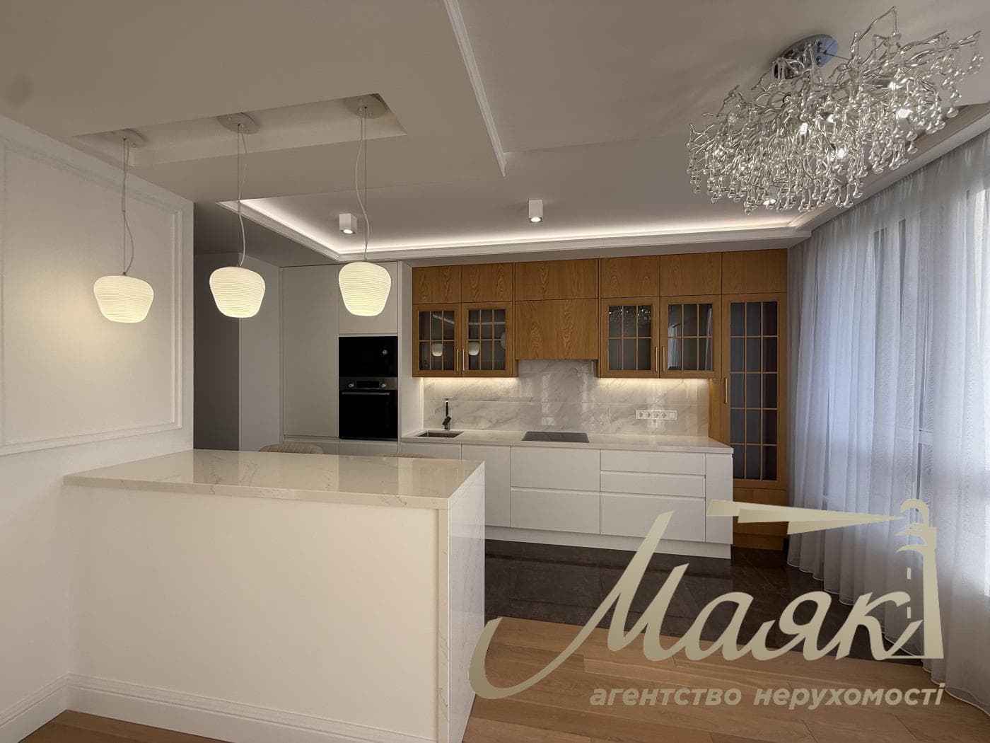 Продаж нової дизайнерської 2-кімнатної квартири площею 86 м², «Поділ Плаза & Резиденс»