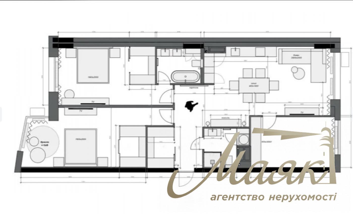 Rent 4-room apartment in Residential Complex Boulevard of Fountains, 5 Sapernoe Polye str.