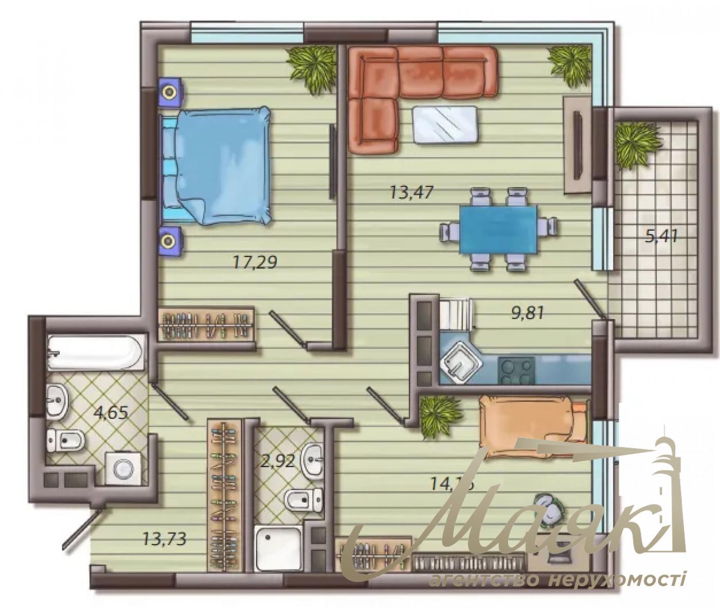 Продаж квартири 71м2, ЖК "Французький квартал 2" Печерський район
