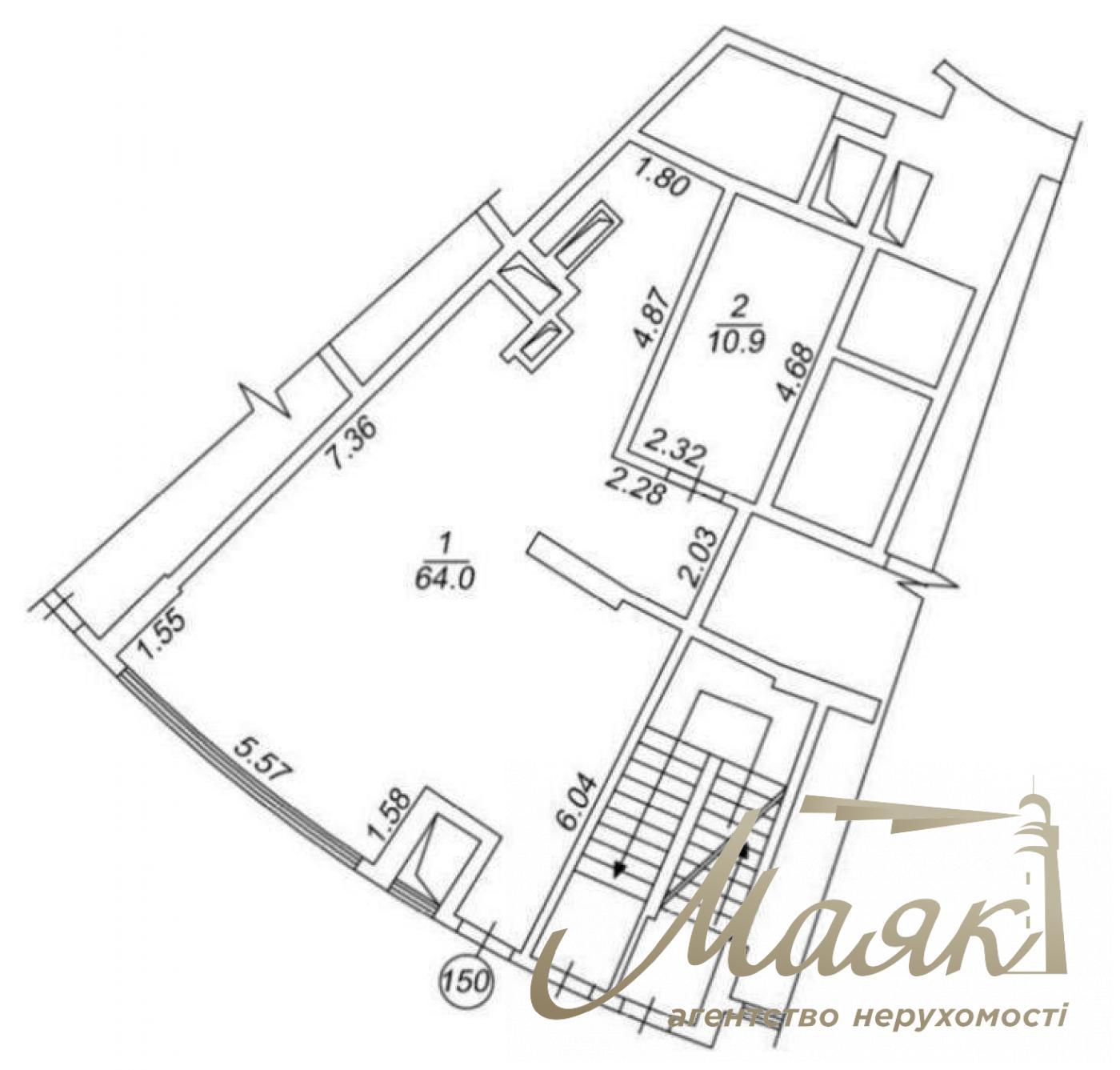 Продажа коммерческого помещения 83м2 в ЖК Busov Hill