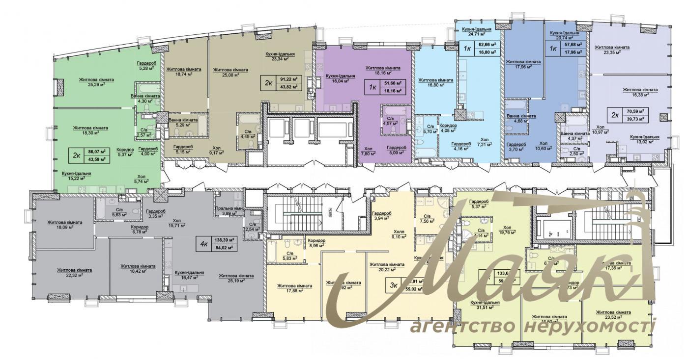 For sale 3-bedroom apartment (can be used as an office) LCD Novopecherskie Lipki, Verkhoglyada St. (Dagomirov)