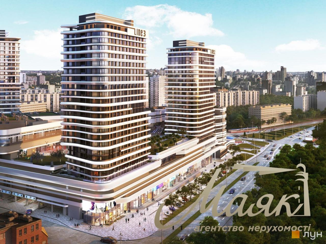 Продаж 1-к квартири 46 м2 у ЖК White Lines м. Голосіївська