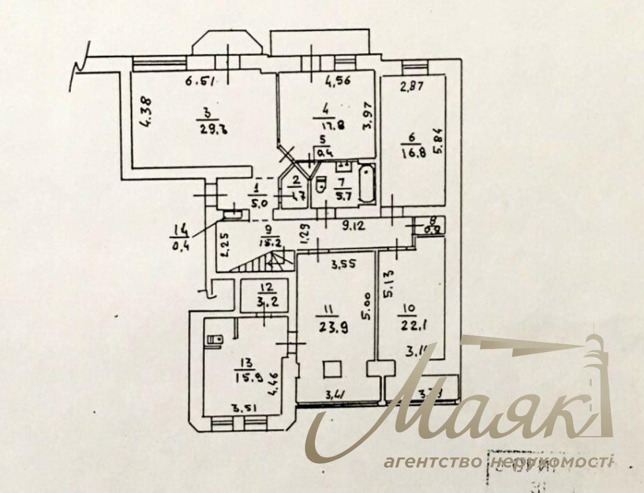 Sale of 2-level apartment 326 m2 st.Institutskaya 13/4 Khreshchatyk