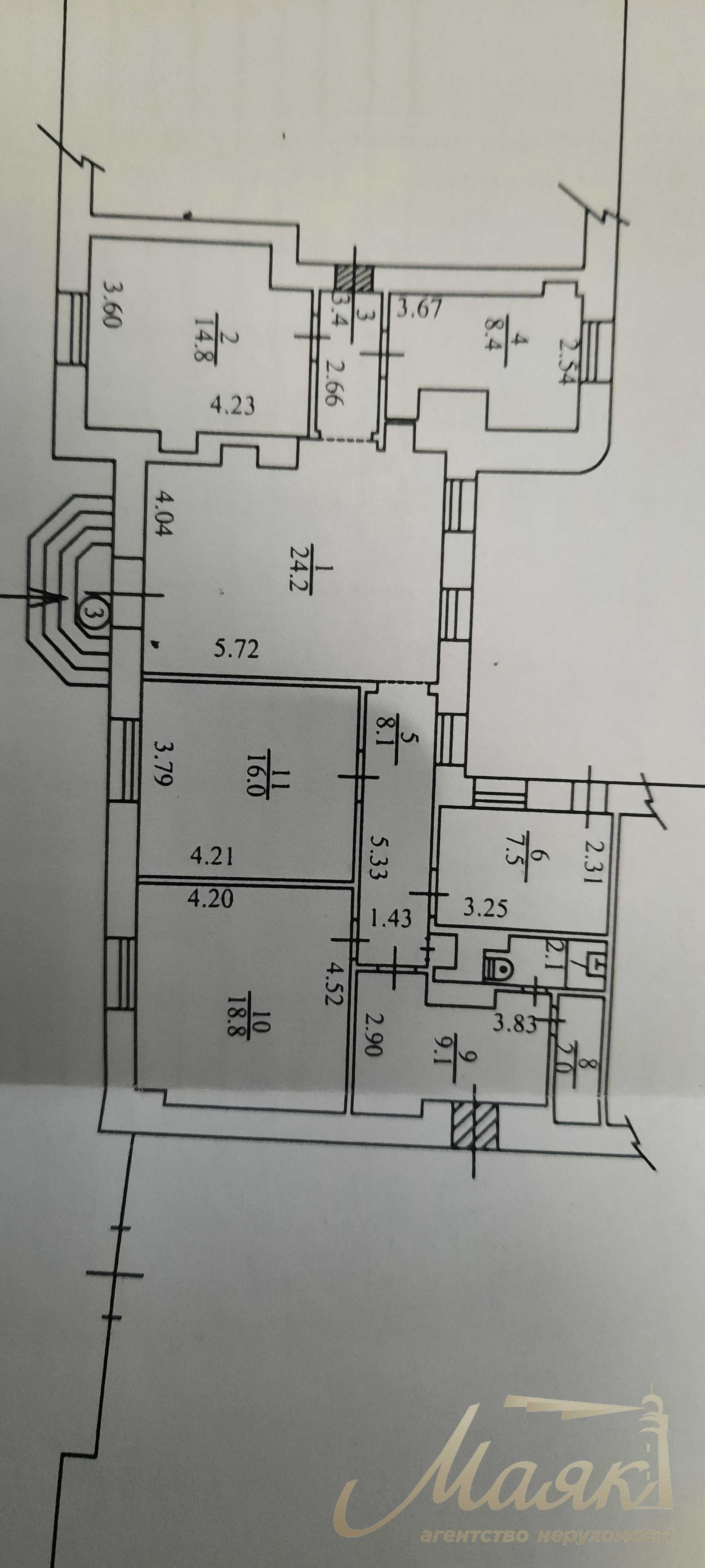 Продаж комерційного приміщення, фасад, Мазепи 3, Печерськ