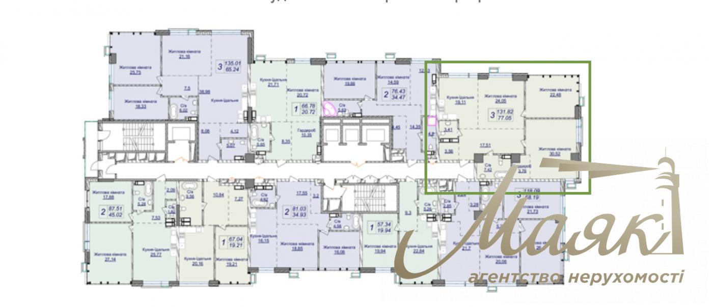 Sale of facade commerce in Residential Complex Novopechersky Lipki