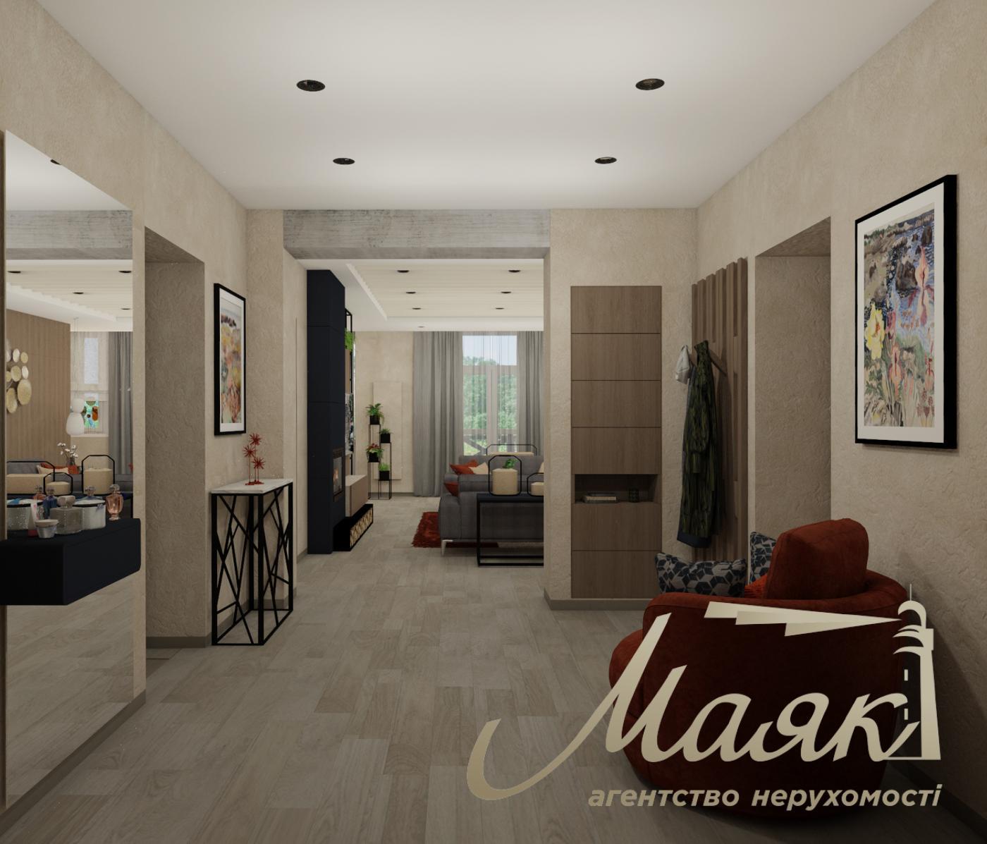 Продаж будинку з гаражем 365м2, ділянка 15 соток у КМ "ОБРІЙ - К" вул. Центральна, у с. Козин,