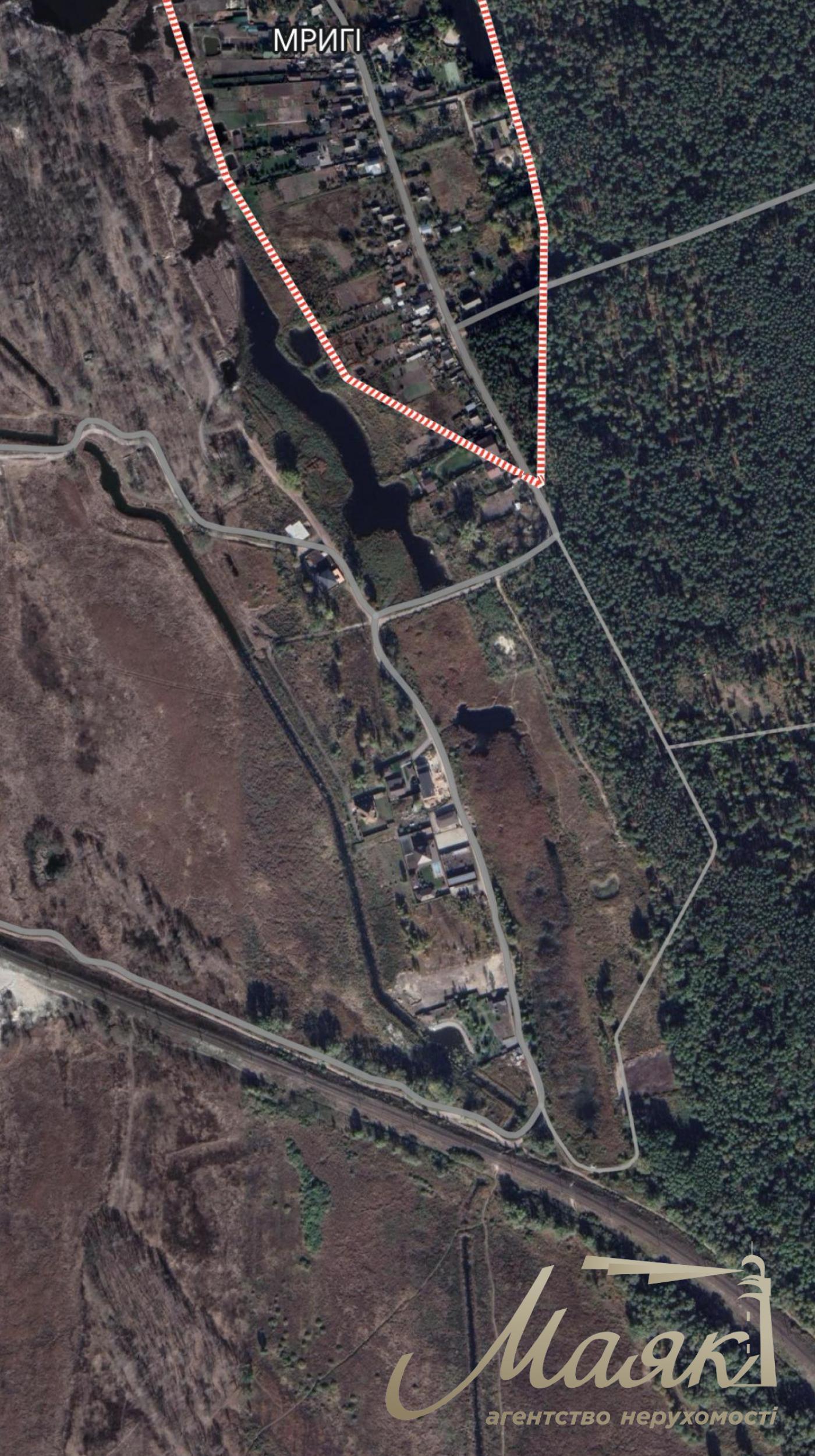 Sale of land in Kyiv region 40 acres + 20 acres for individual construction, Khutor Mrigi, Koncha Zaspa, Goloseevo, Kyiv