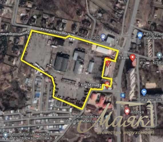 Продаж промислового комплексу у Василькові, Київська область.