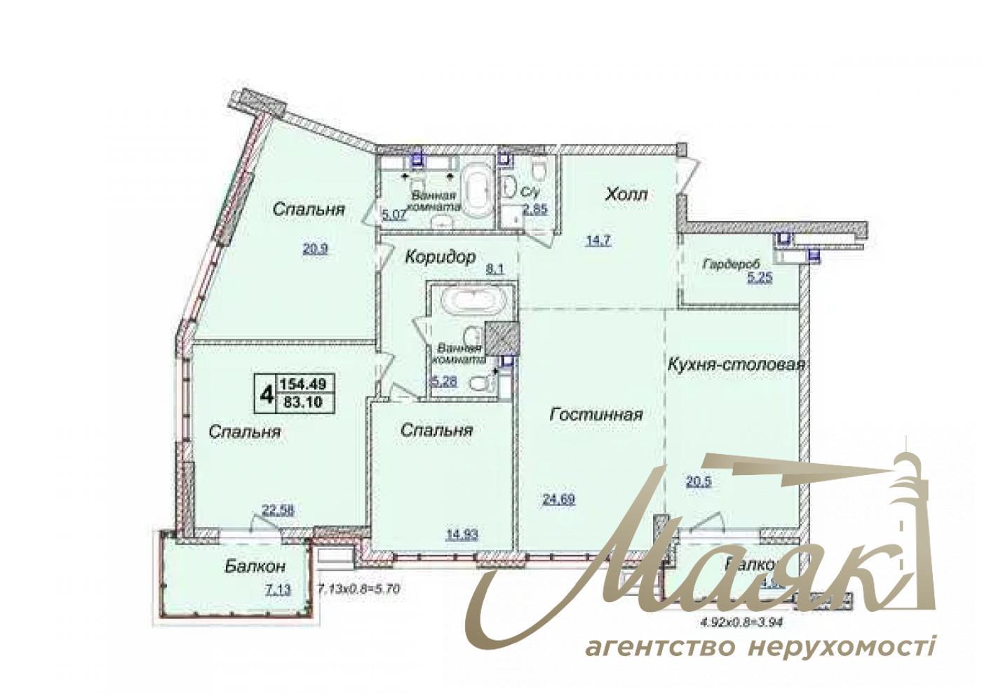 Продаж 4-кімнатної квартири ЖК Новопечерські Липки, вул. Верхогляда (Драгомирова)