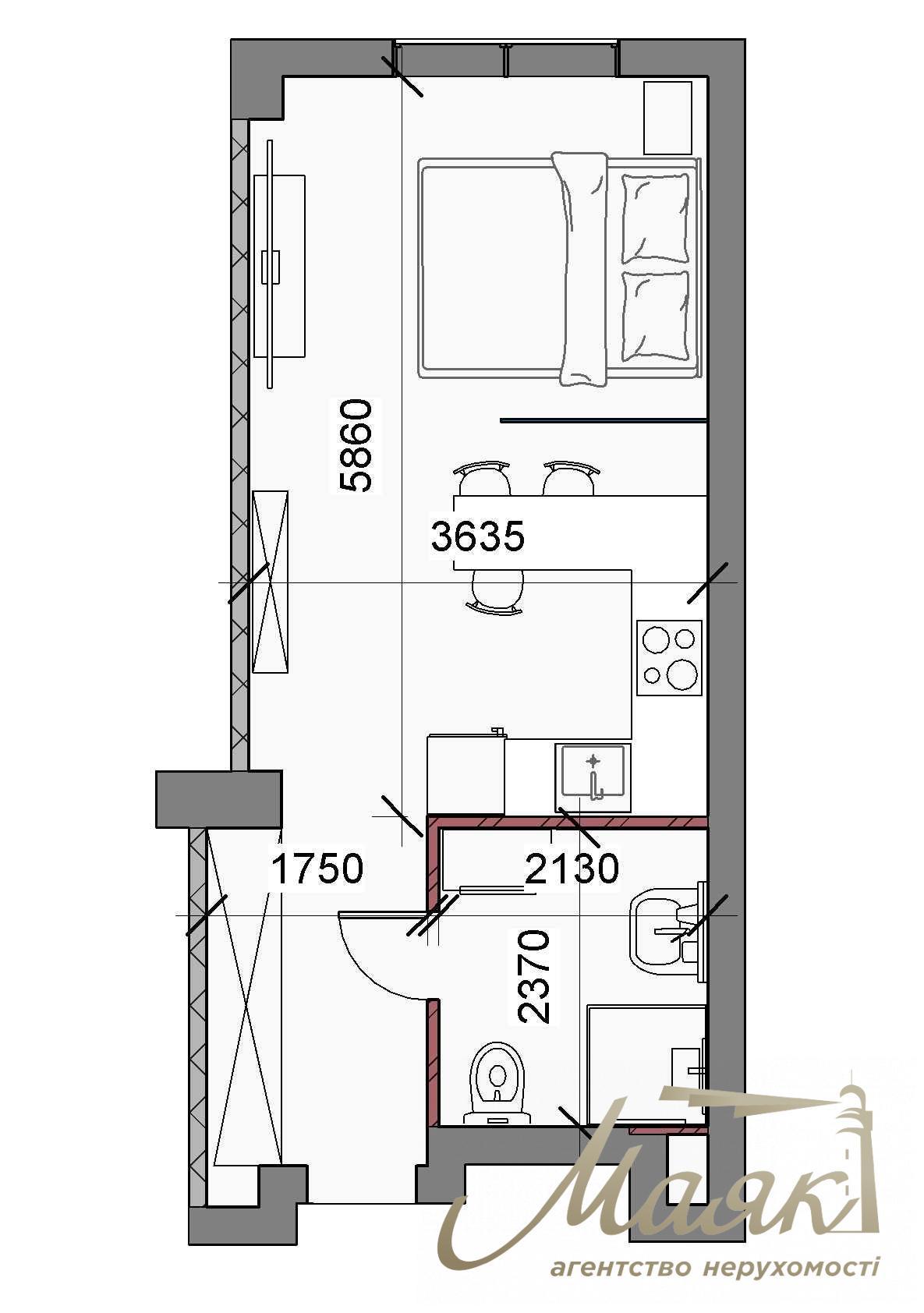 Продаж 1-кімнатної квартири в ЖК Delmar Дельмар Дельмар, вул. Верхогляда, Печерськ, Київ
