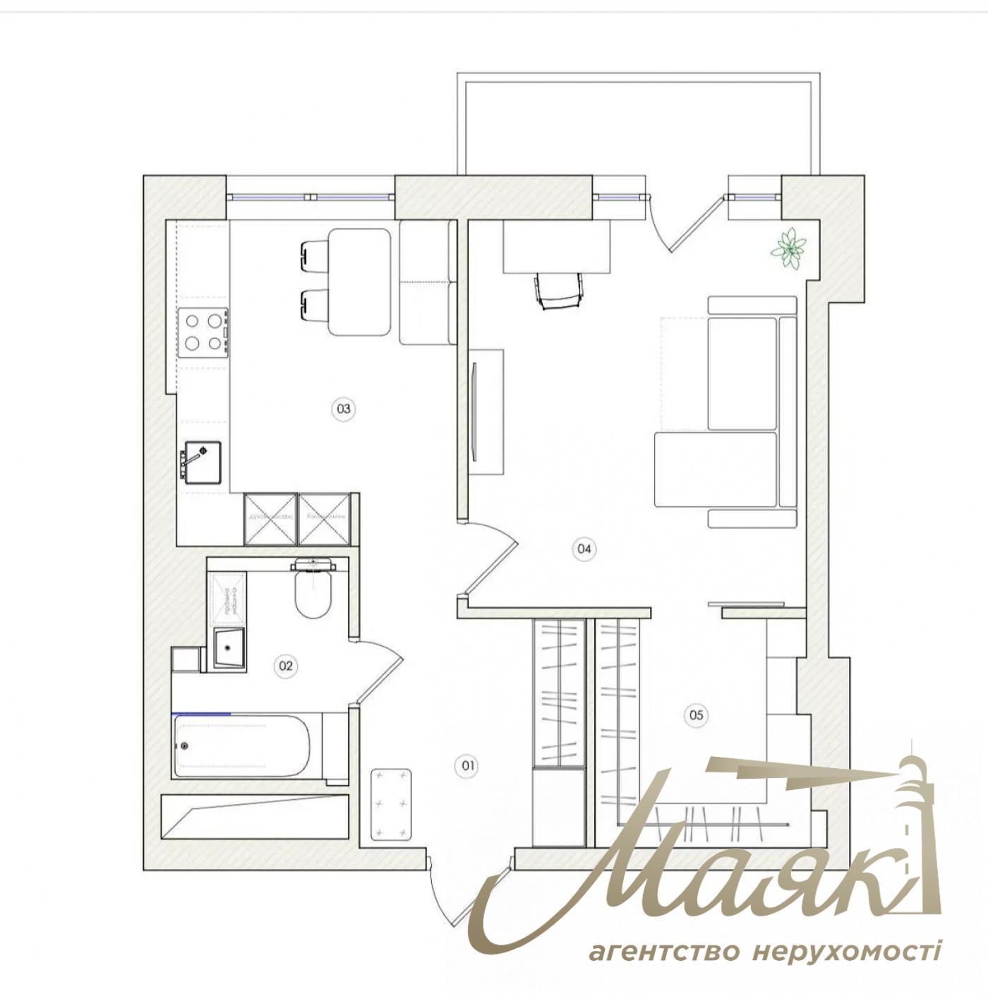 Продаж стильної квартири 48.1м2 у престижному ЖК "Новопечерські Липки" ул. Андрія Верхогляда/Драгомирова, 3, Печерський район