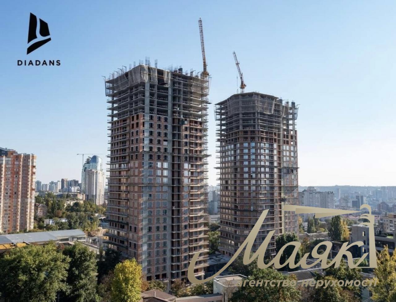 Продажа 2-комнатной квартиры по улице Е. Коновальца 19 ЖК "DIADANS"