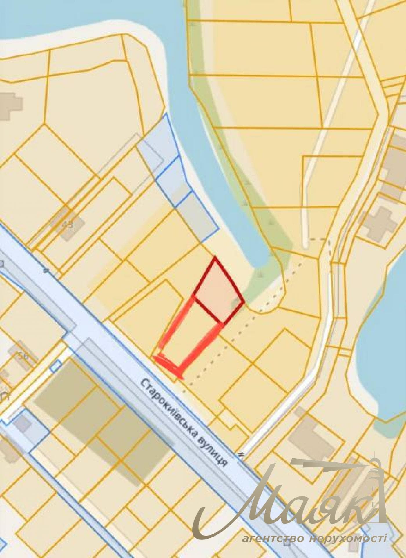 Продаж ділянки площею 25 соток біля води, Козин