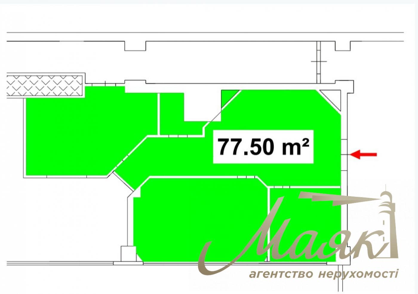 Оренда офісу 77 кв.м в БЦ Леонардо по вул. Богдана Хмельницького 52/17