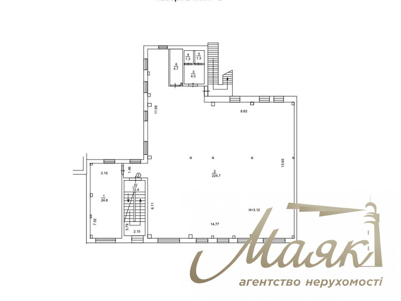Оренда фасадного нежитлового приміщення 814м2 Київ