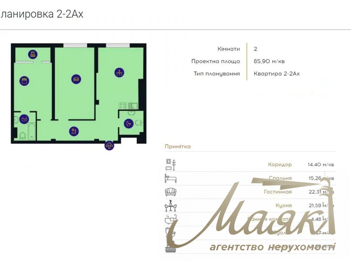 Продажа 3-х комнатной квартиры в ЖК Новопечерская Вежа