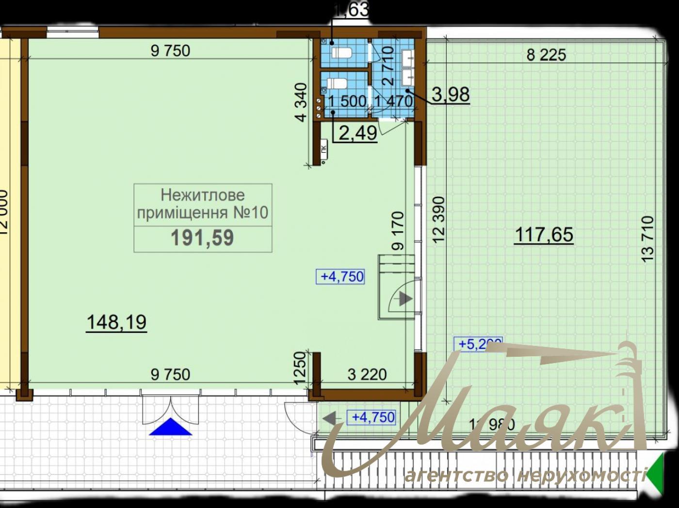 Rent a commercial premise Residential Complex Varishavsky, A. Olesya str.