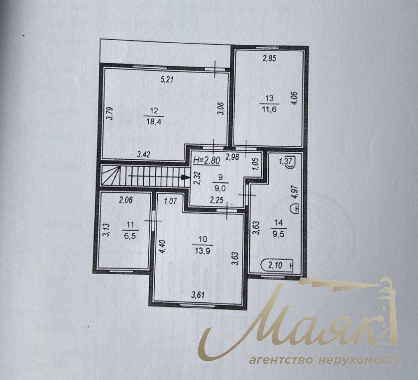 Продаж 2х-поверхового будинку 160м2 в с.Крюківщина