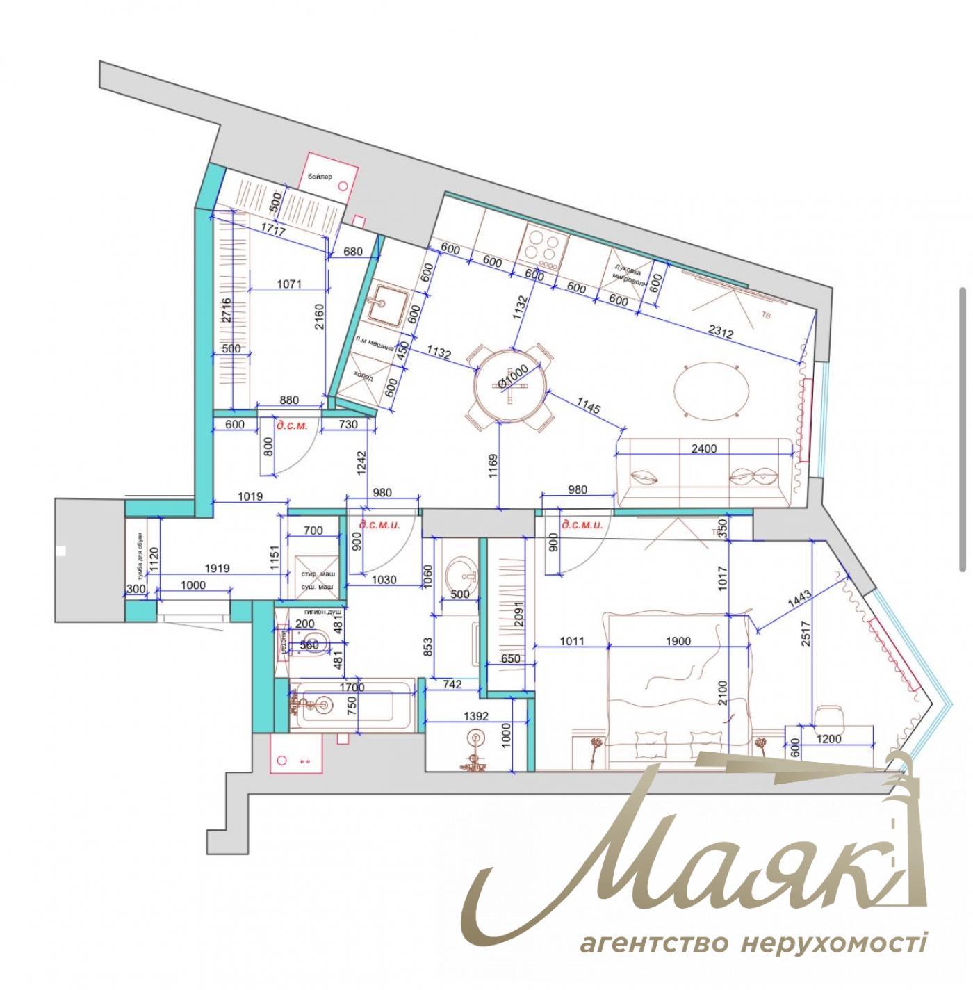 Оренда 2к квартири, вул. Хмельницького Богдана 58А, Шевченківський район