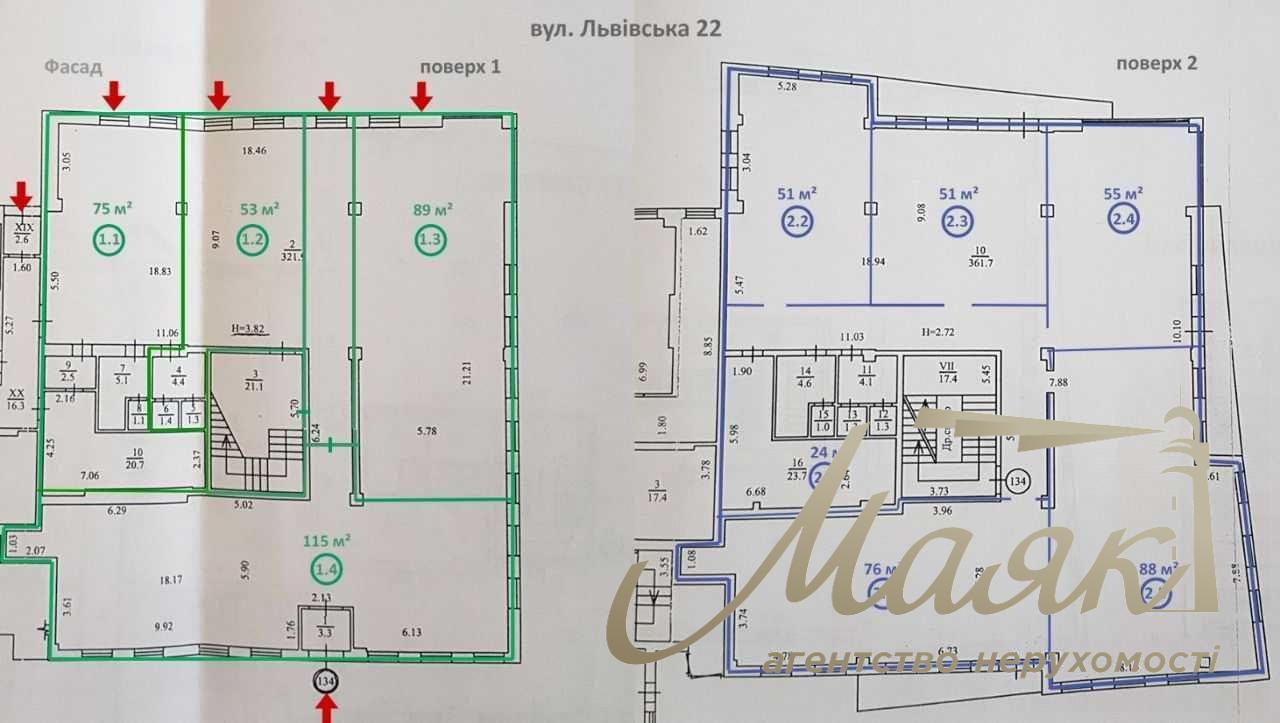 Аренда фасада 89м2 Святошино.