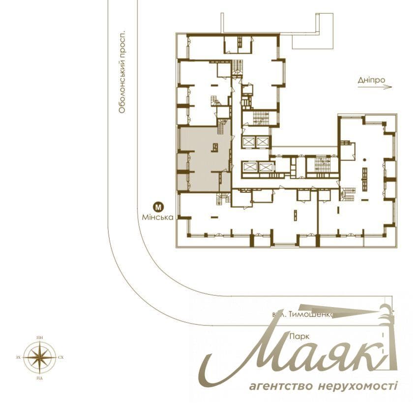 Продаж елітного пентхауса площею 337 м² у ЖК Obolon Residences, Оболонський район, Мінська