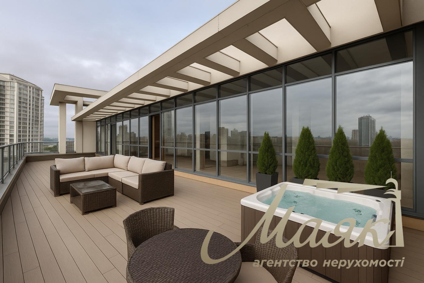 For sale view penthouse LCD Novopecherskie Lipki, Verkhoglyada str.