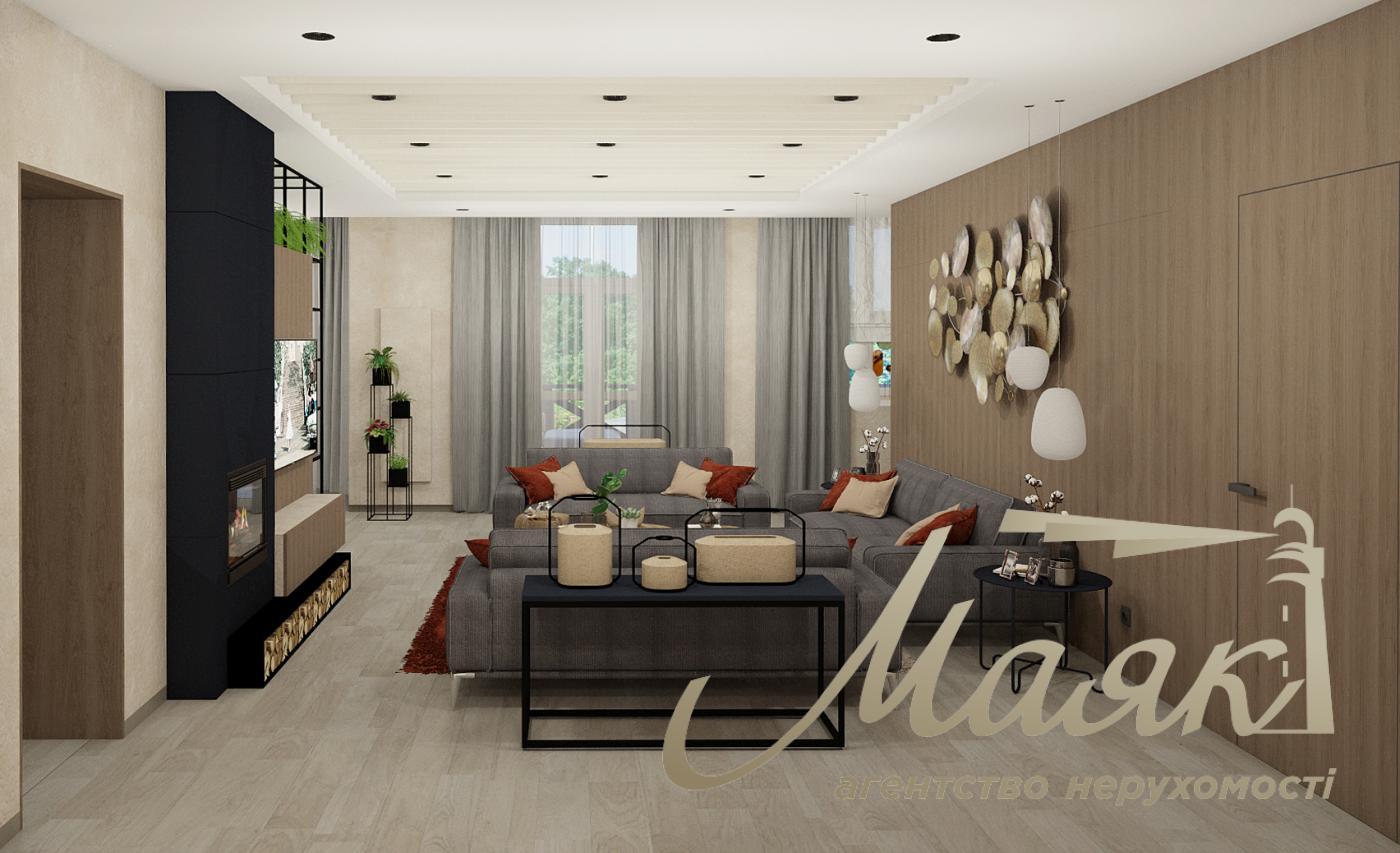 Продаж будинку з гаражем 365м2, ділянка 15 соток у КМ "ОБРІЙ - К" вул. Центральна, у с. Козин,