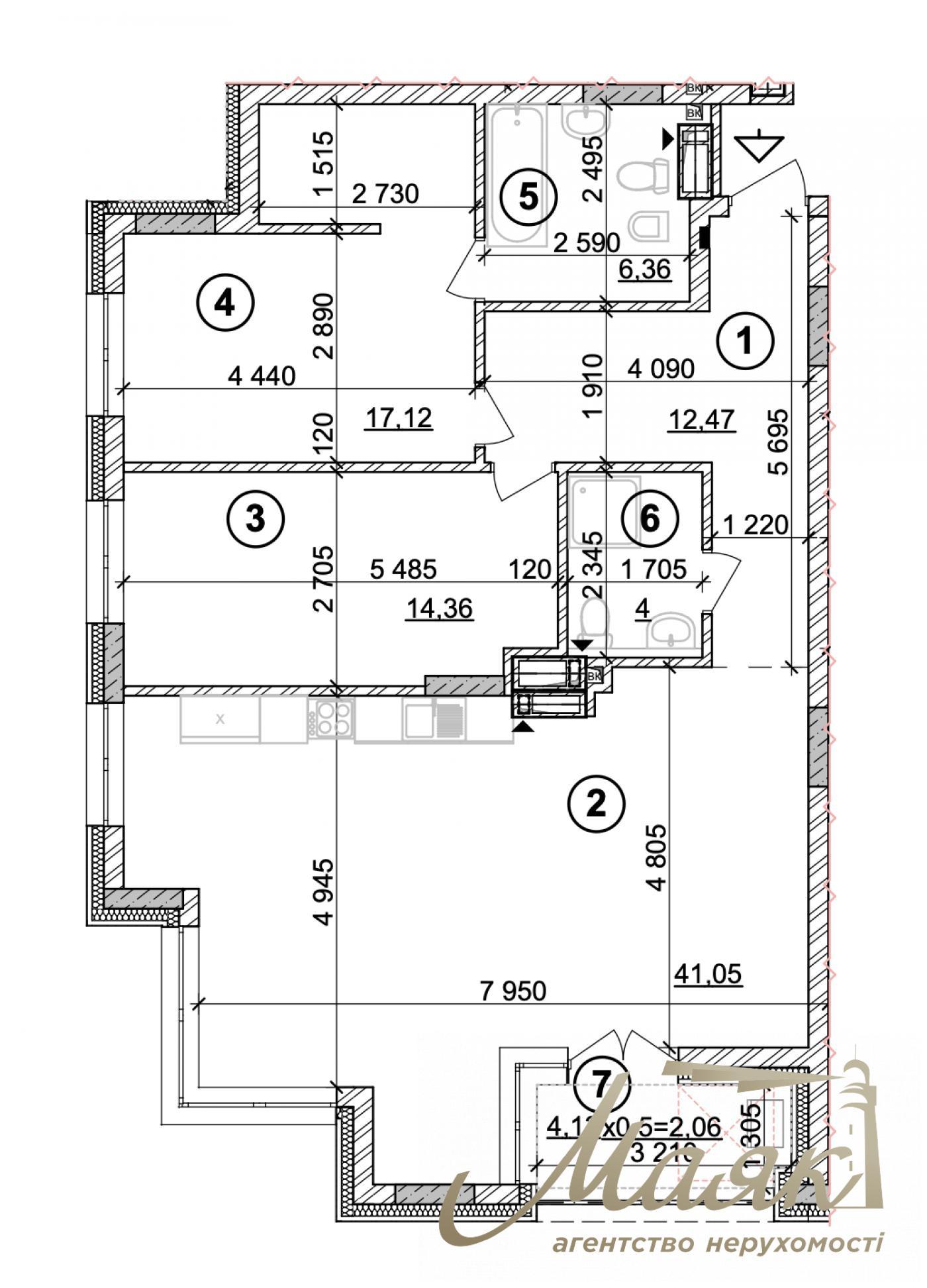 Продажа 2-комнатной квартиры ЖК Crystal Park Tower, пр. Берестейский