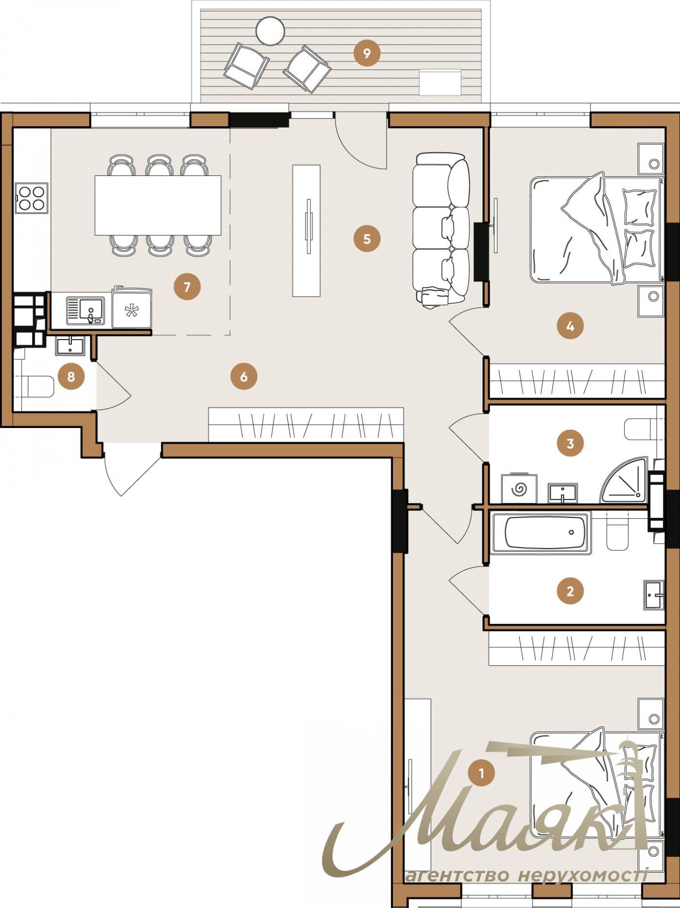 Продаж 2-к квартири 90 м² ЖК OLEGIV Podil ,ул. Олегівська, Поділ, Київ