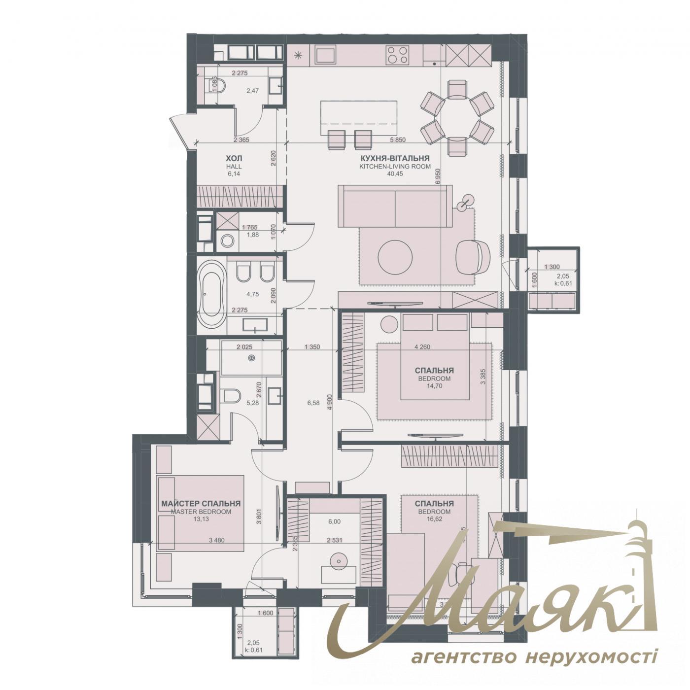 Продаж квартири, 120м2, ЖК TRIIINITY, Барбюса Анрі, Печерськ, Київ