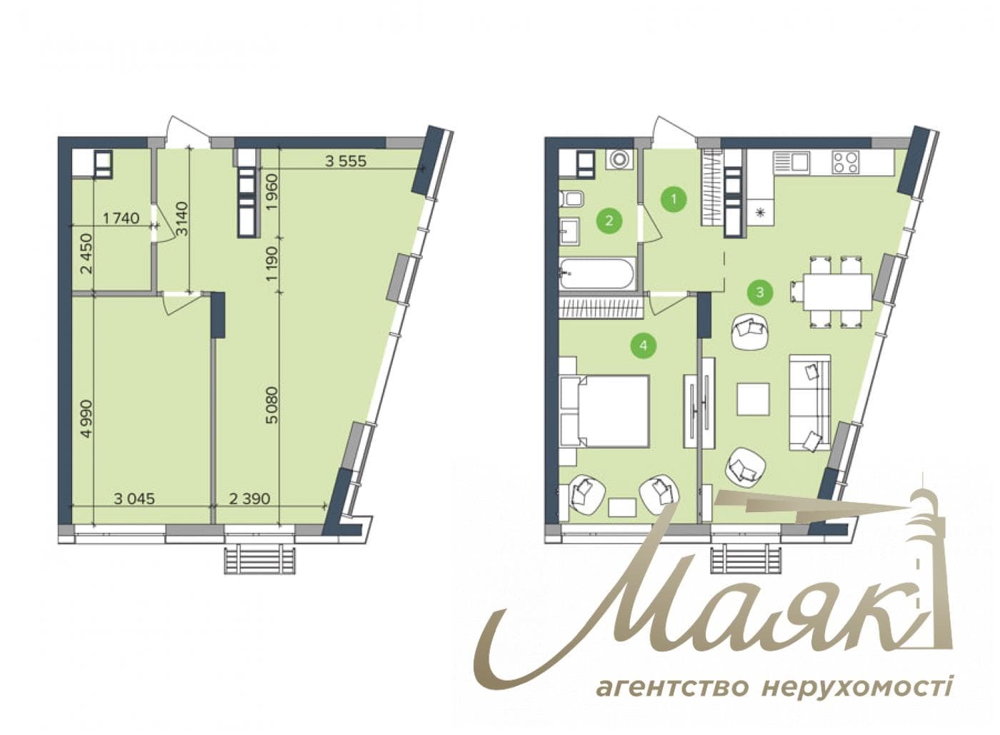 Продаж 1-ком квартири в ЖК Метрополіс