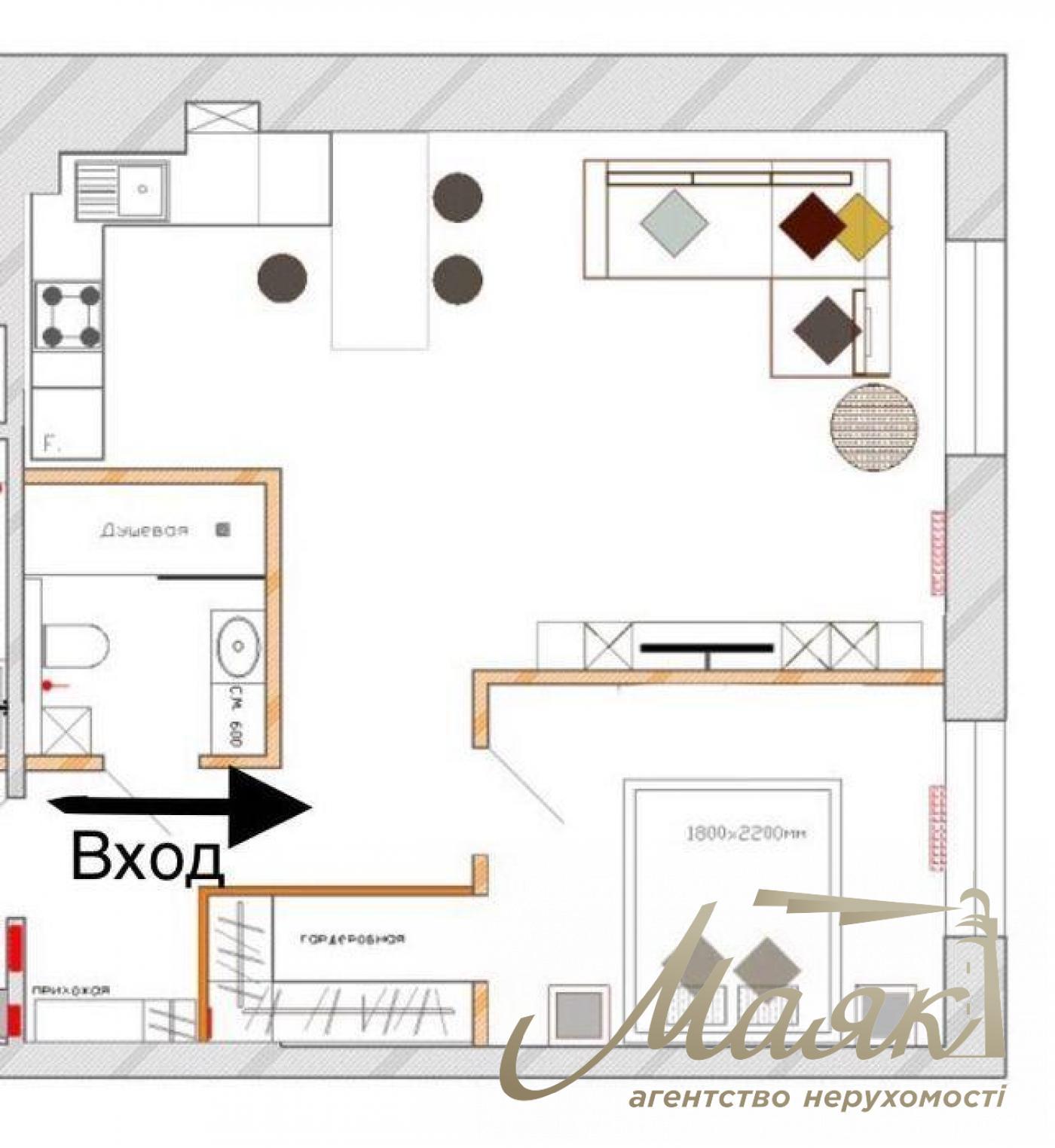 Аренда 2-к квартиры в ЖК А52, Шевченковский р-н, Киев