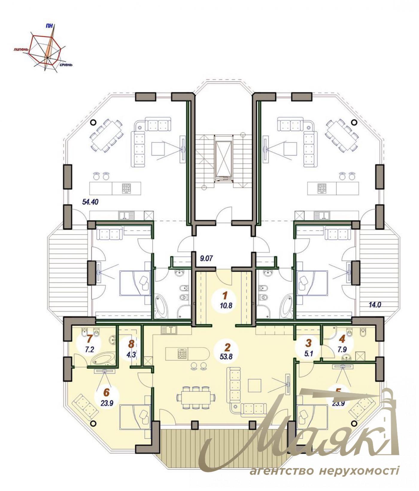 Продаж квартири 142м2 у клубному Будинку Мічуріна 19б, Центр, Печерськ