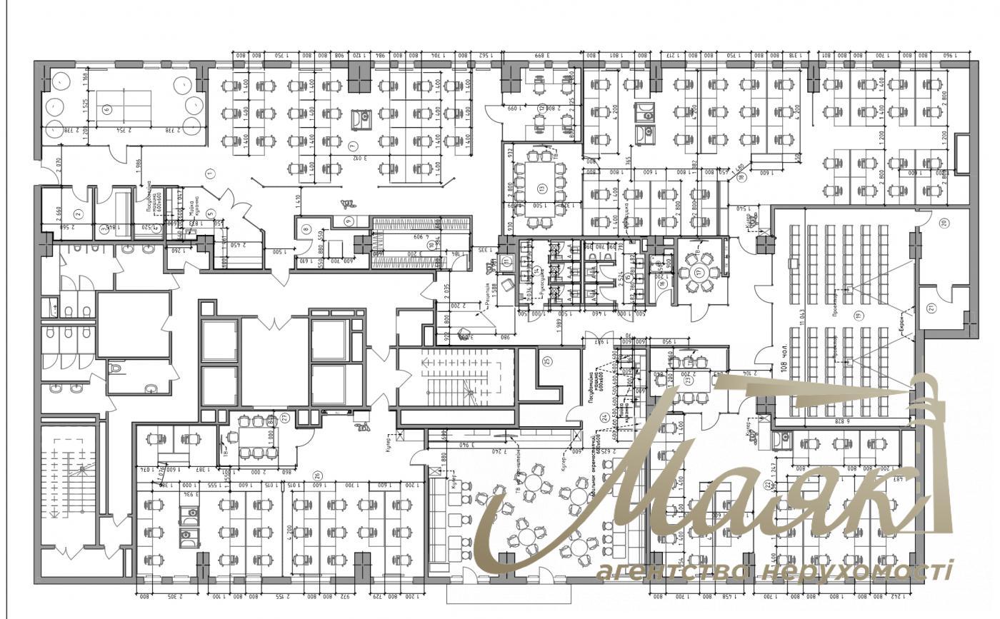Rent Office 960 m2 in BC "Astarta", Naberezhno-Kreschatitskaya street, Podol.