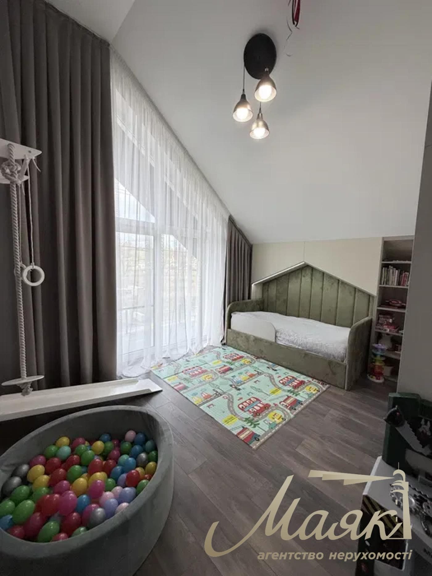 A stylish two-story house is for sale in a cozy wooded area in the village of Khodosivka—the perfect place for those who appreciate peace and quiet, nature, and the comforts of modern life.