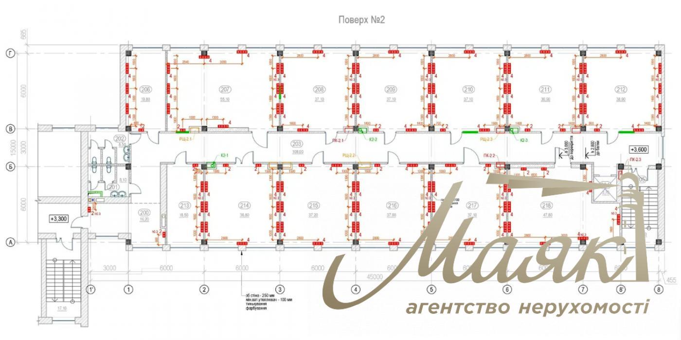 Office for rent 606m2 Preobrazhenska str. Kiev