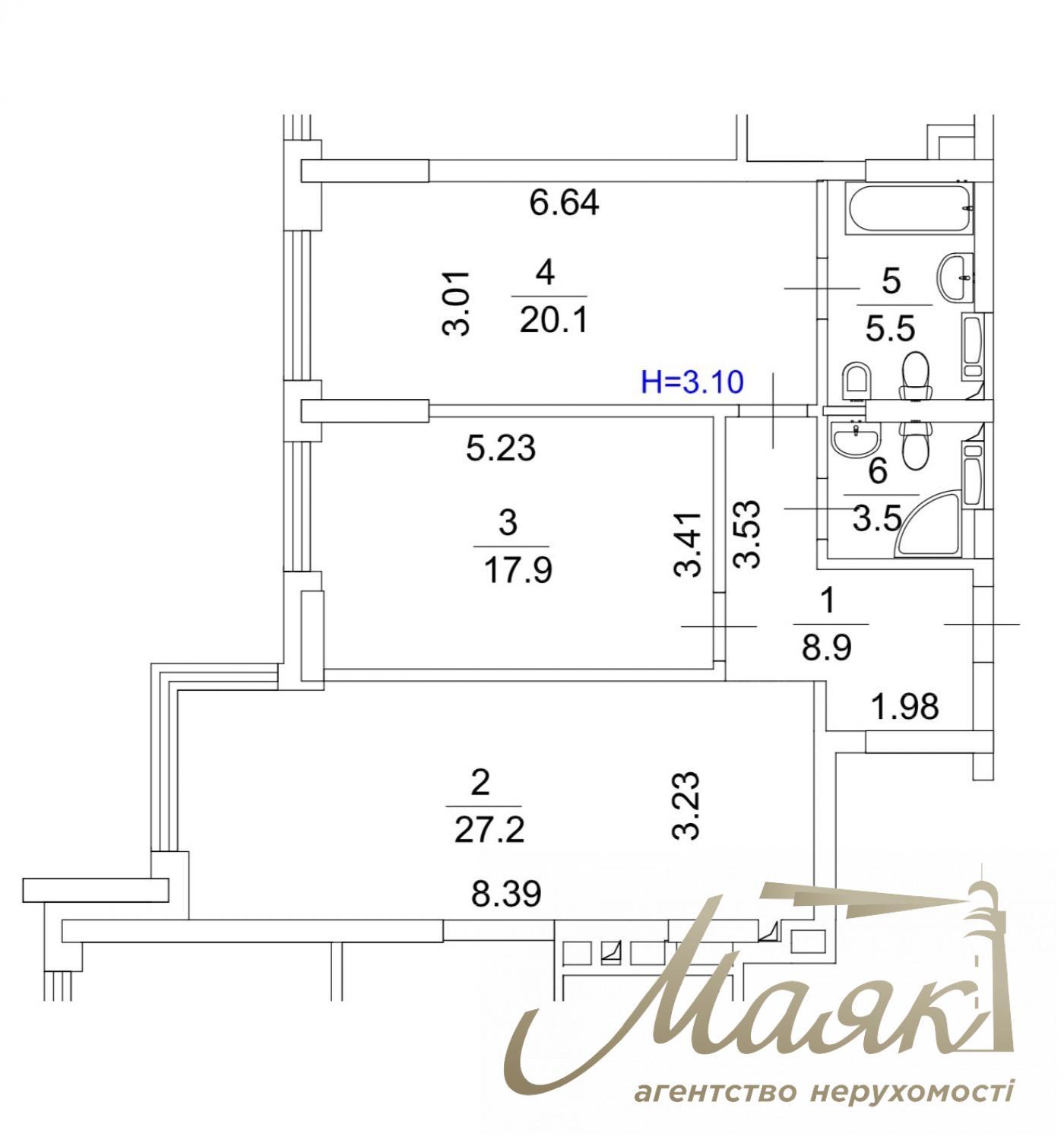 Продажа 3-х комнатной квартиры ЖК Эдельвейс Хаус, Печерск
