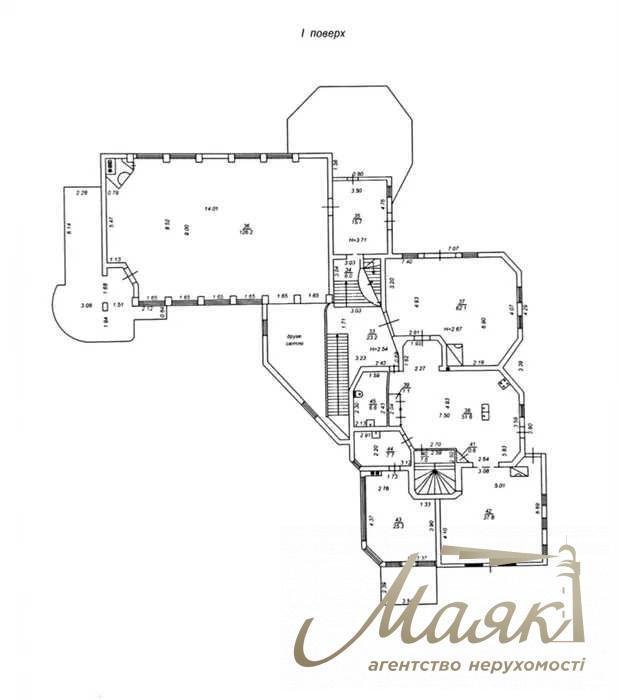 Оренда будинку 1 390 м2 у Голосіївському районі.