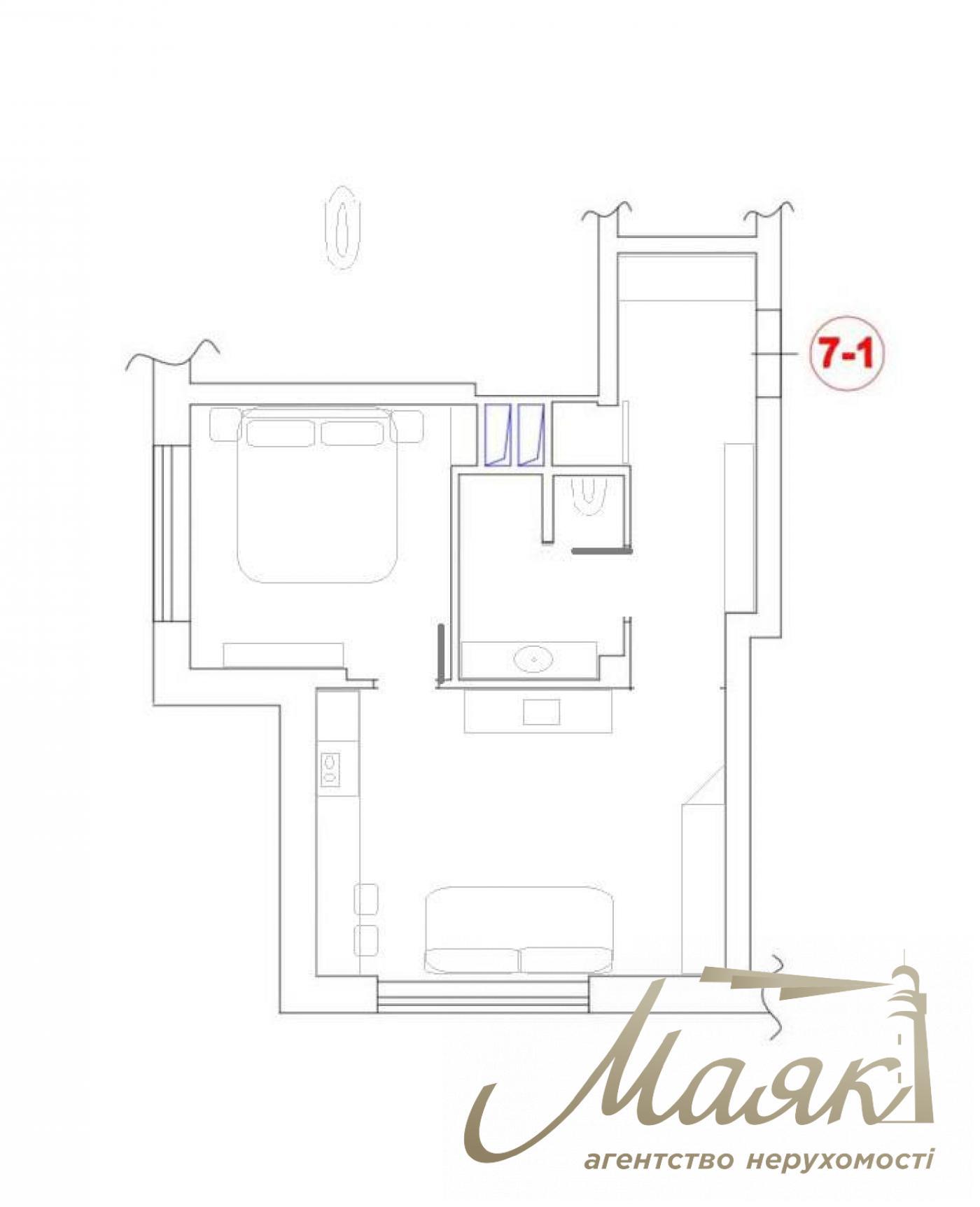 One bedroom apartment for sale in LCD Novopecherska Vezha, Pechersk