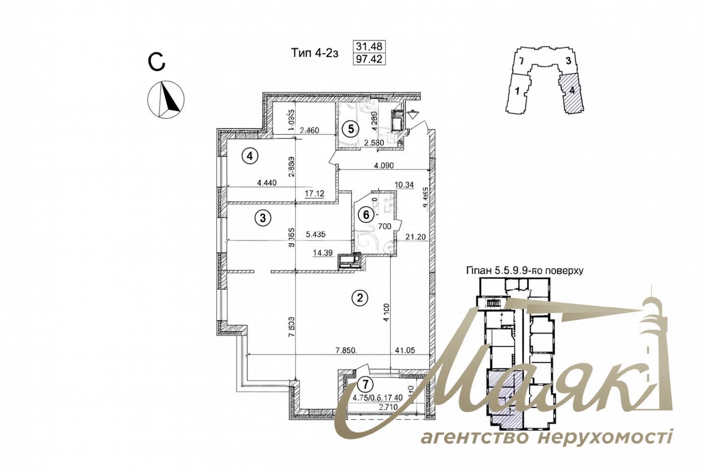Продажа 2-комнатной квартиры ЖК Crystal Park Tower, пр. Берестейский