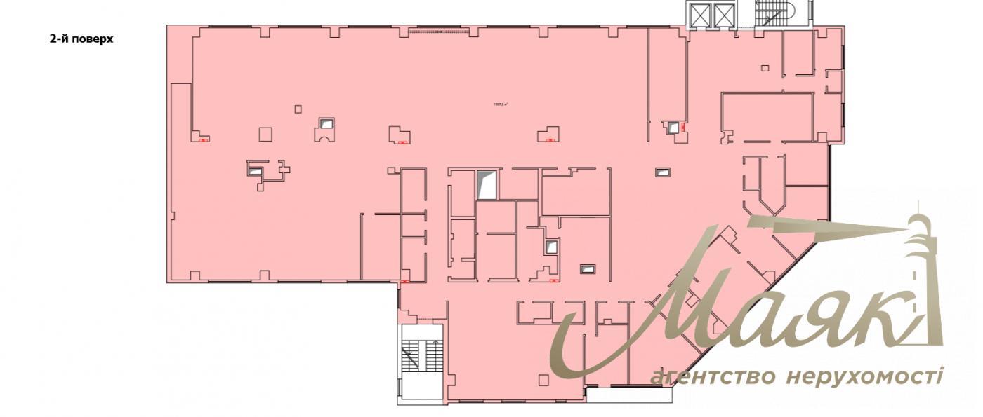 Rent an open space office1500 m2 in Obolon, Lugovaya, office center