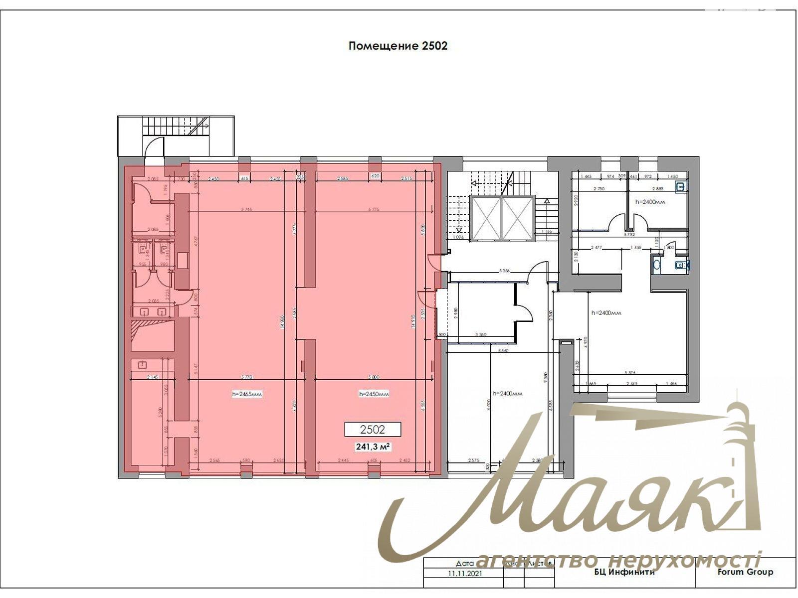 Оренда офісу 241м2 на вул. Саксаганського 53/80, Центр