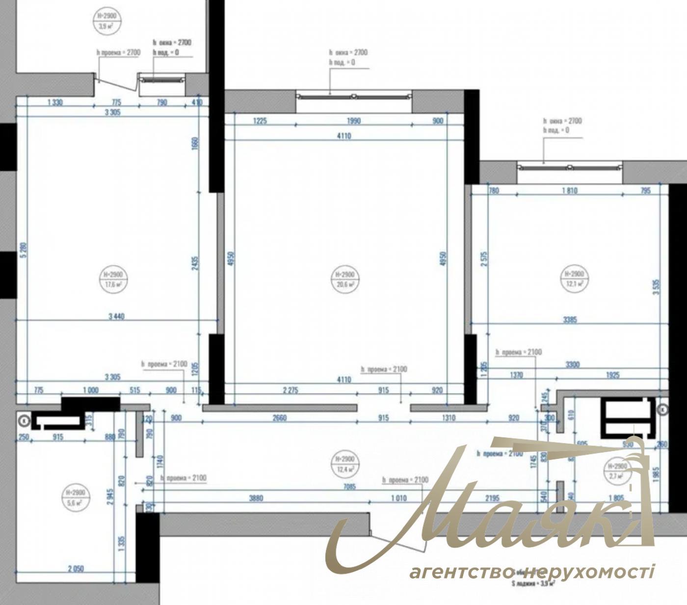 Продаж 2-кімнатної квартири 71м2, ЖК "Львівський квартал"